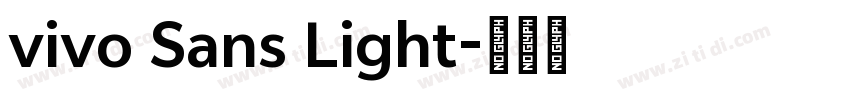 vivo Sans Light字体转换